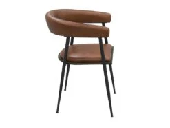 Fauteuil En Cuir Et Métal -Meubles Soldes Boutique fauteuil 12728727