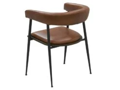 Fauteuil En Cuir Et Métal -Meubles Soldes Boutique fauteuil 12728731