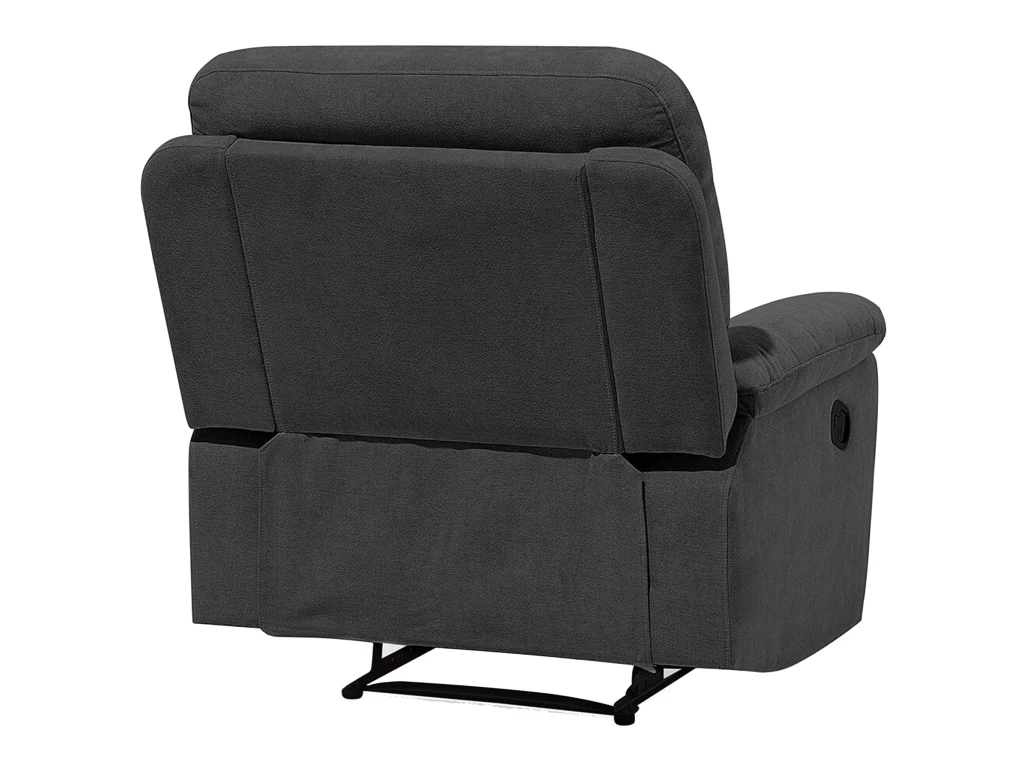 Fauteuil Inclinable En Tissu Gris BERGEN 10 Fauteuil Inclinable En Tissu Gris BERGEN â Image 8