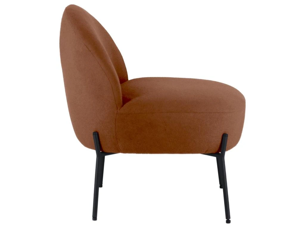 Fauteuil En Tissu Boucle Rouille HELMI - HAPPY GARDEN 5 Fauteuil En Tissu Boucle Rouille HELMI - HAPPY GARDEN – Image 3