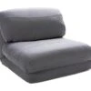 Nalo - Chauffeuse Convertible 1 Place En Tissu - Couleur - Gris Nuage -Meubles Soldes Boutique fauteuil 13288407