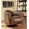Fauteuil Club 100% Cuir Vieilli FLORENTIN -Meubles Soldes Boutique fauteuil 134472