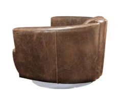 Fauteuil Club 100% Cuir Vieilli FLORENTIN -Meubles Soldes Boutique fauteuil 134474