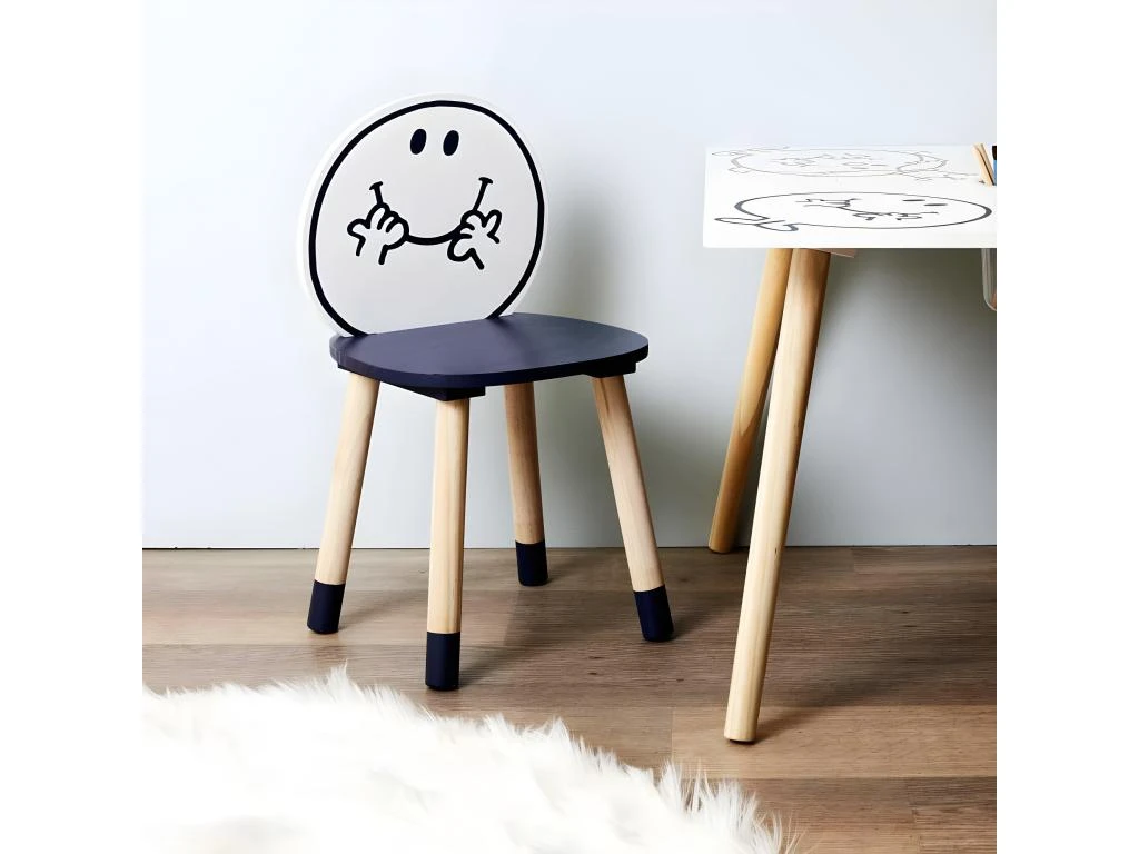 Chaise En Bois Pour Enfant Monsieur Madame Monsieur Heureux 3 Chaise En Bois Pour Enfant Monsieur Madame Monsieur Heureux – Image 2