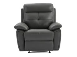 Fauteuil Relax En Cuir Gris VINETA 16 Fauteuil Relax En Cuir Gris VINETA -Meubles Soldes Boutique fauteuil 13621809