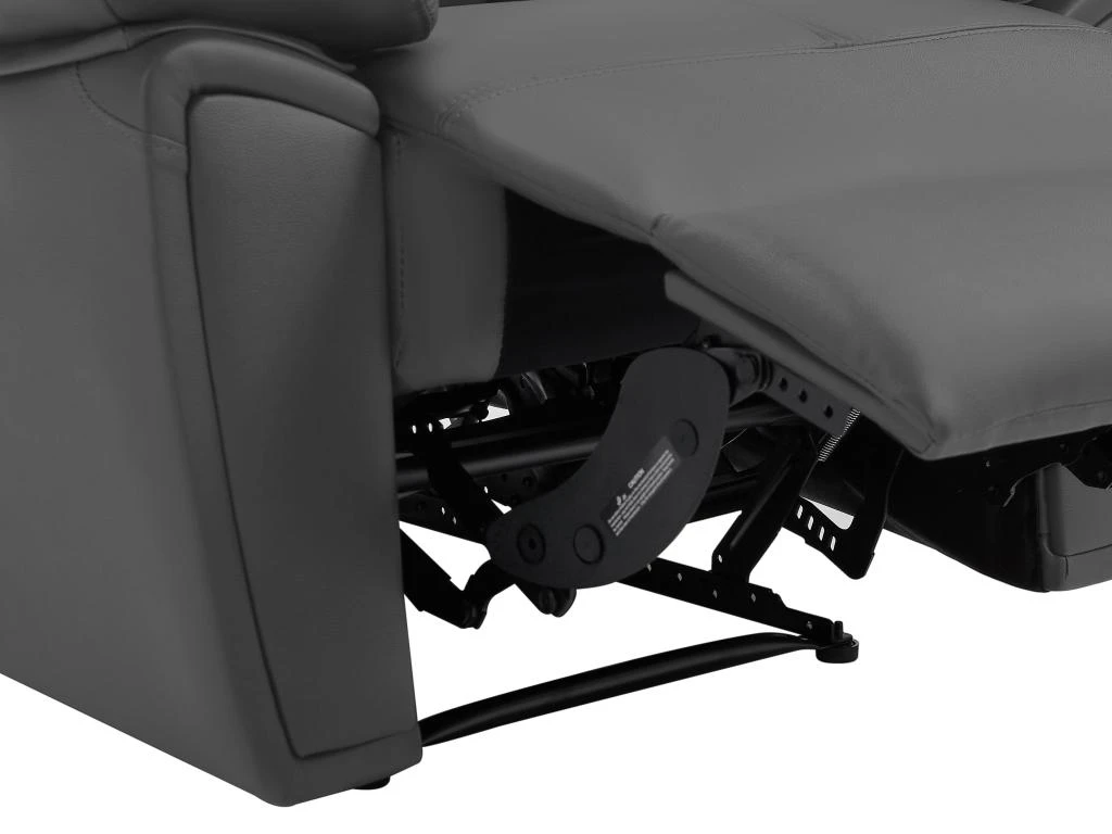 Fauteuil Relax En Cuir Gris VINETA 10 Fauteuil Relax En Cuir Gris VINETA – Image 8