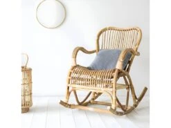 Rocking Chair En Rotin Naturel Moka -Meubles Soldes Boutique fauteuil 13933795