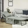 Fauteuil Chaise Longue Lit Pouf 4 En 1 Dossier Inclinable 5 Niveaux Repose-pied Rabattable ChĂąssis Acier Noir Tissu Gris 1 Fauteuil Chaise Longue Lit Pouf 4 En 1 Dossier Inclinable 5 Niveaux Repose-pied Rabattable ChĂąssis Acier Noir Tissu Gris -Meubles Soldes Boutique fauteuil 14392881