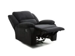 Fauteuil Relaxation 1 Place Microfibre Noire DETENTE -Meubles Soldes Boutique fauteuil 14639401