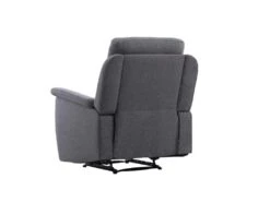 Fauteuil De Relaxation 1 Place En Tissu Gris LÉON - Gris Anthracite -Meubles Soldes Boutique fauteuil 14639601