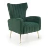 Fauteuil Rembourré En Velours 73 X 70 X 94 Cm - Vert -Meubles Soldes Boutique fauteuil 14700937