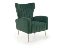 Fauteuil Rembourré En Velours 73 X 70 X 94 Cm - Vert