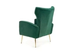 Fauteuil Rembourré En Velours 73 X 70 X 94 Cm - Vert -Meubles Soldes Boutique fauteuil 14700955