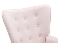 Fauteuil En Velours Rose VATELY -Meubles Soldes Boutique fauteuil 14811685