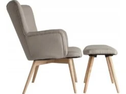 Fauteuil Et Repose-pied Boston -Meubles Soldes Boutique fauteuil 15092661