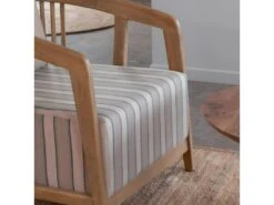 Fauteuil En Bois De Manguier Et Coton Térence -Meubles Soldes Boutique fauteuil 15716987