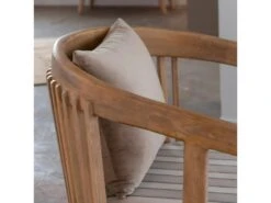 Fauteuil En Bois De Manguier Et Coton Térence -Meubles Soldes Boutique fauteuil 15716989