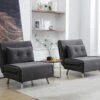 Fauteuil Convertible En Tissu Anthracite URIBIA 1 Fauteuil Convertible En Tissu Anthracite URIBIA -Meubles Soldes Boutique fauteuil 15882187