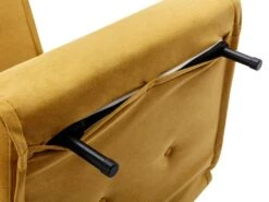 Fauteuil Convertible En Tissu Jaune Moutarde URIBIA 19 Fauteuil Convertible En Tissu Jaune Moutarde URIBIA -Meubles Soldes Boutique fauteuil 15882225