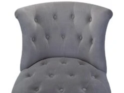 Petit Fauteuil Crapaud Rembourrée Avec Pieds Noirs Pour Salle à Manger, Salon, Entrée & Chambre-Gris -Meubles Soldes Boutique fauteuil 15909671