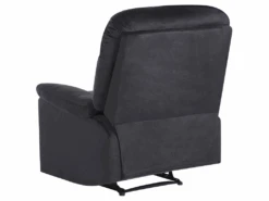 Fauteuil De Relaxation En Velours Noir ESLOV -Meubles Soldes Boutique fauteuil 16166007