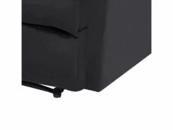 Fauteuil De Relaxation En Velours Noir ESLOV -Meubles Soldes Boutique fauteuil 16166013