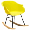 Chaise à Bascule Jaune HARMONY -Meubles Soldes Boutique fauteuil 16214589