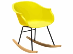 Chaise à Bascule Jaune HARMONY