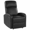 Fauteuil De Relaxation En Cuir PU Noir Avec LEDs Et Port USB VIRRAT -Meubles Soldes Boutique fauteuil 16613473