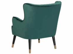 Fauteuil En Velours Vert Foncé VARBERG -Meubles Soldes Boutique fauteuil 16684945