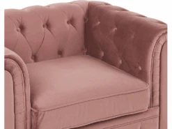 Fauteuil En Velours Rose CHESTERFIELD 16 Fauteuil En Velours Rose CHESTERFIELD -Meubles Soldes Boutique fauteuil 16685291