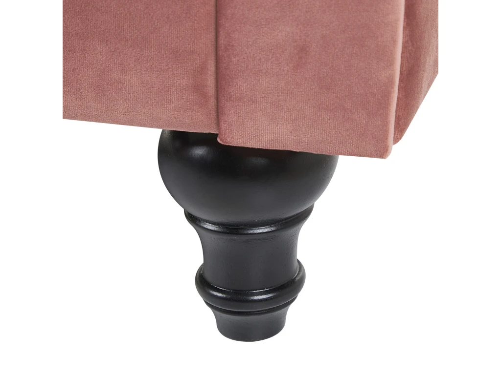 Fauteuil En Velours Rose CHESTERFIELD 9 Fauteuil En Velours Rose CHESTERFIELD – Image 7