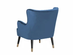 Fauteuil En Velours Bleu VARBERG -Meubles Soldes Boutique fauteuil 16686019