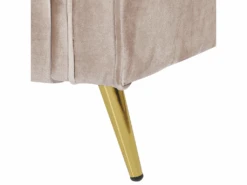 Fauteuil En Velours Taupe VIETAS -Meubles Soldes Boutique fauteuil 16686789