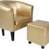 Fauteuil Chesterfield Avec Repose Pied En Synthétique Avec éléments Décoratifs En Cuivre Couleur Au Choix Chaise Cabriolet Tabouret Pouf Meuble De Salon Doré 01_0000100 1 Fauteuil Chesterfield Avec Repose Pied En Synthétique Avec éléments Décoratifs En Cuivre Couleur Au Choix Chaise Cabriolet Tabouret Pouf Meuble De Salon Doré 01_0000100 -Meubles Soldes Boutique fauteuil 17553701