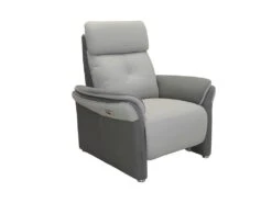 Fauteuil Relax Electrique Tissu Gris - AUSTRALIO