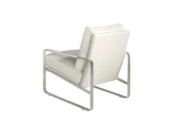 Fauteuil En Croûte De Cuir Et Pieds En Acier 5026 ANGEL CERDA -Meubles Soldes Boutique fauteuil 18430009