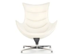 Fauteuil Design En Cuir Reconstitué 86 Cm X 84 Cm X 96 Cm - Blanc -Meubles Soldes Boutique fauteuil 18836473