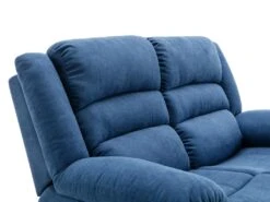 Fauteuil Relax électrique En Tissu Bleu BUROLO -Meubles Soldes Boutique fauteuil 18878059