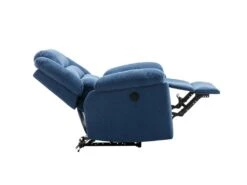 Fauteuil Relax électrique En Tissu Bleu BUROLO -Meubles Soldes Boutique fauteuil 18878063