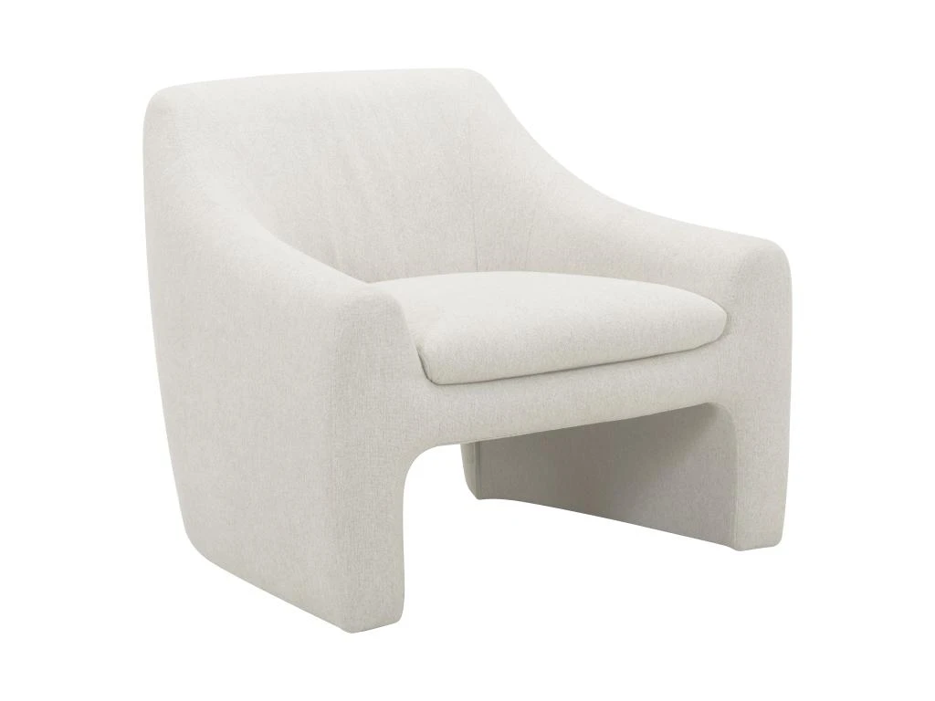 Fauteuil En Tissu Beige DORINE 4 Fauteuil En Tissu Beige DORINE – Image 2