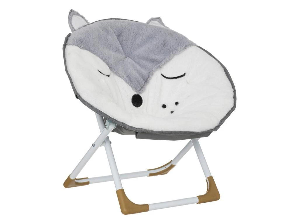 Fauteuil Pliant Enfant Renard Gris Atmosphera - Gris 3 Fauteuil Pliant Enfant Renard Gris Atmosphera - Gris