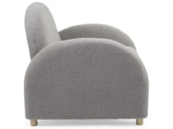 Fauteuil Club Bowie Tissu Bouclette Gris 10 Fauteuil Club Bowie Tissu Bouclette Gris -Meubles Soldes Boutique fauteuil 21151657