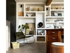 Rocking Chair En Cuir Kaki Sydney 10 Rocking Chair En Cuir Kaki Sydney -Meubles Soldes Boutique fauteuil 21308441