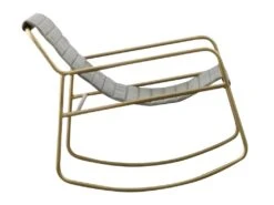 Rocking Chair En Cuir Kaki Sydney 11 Rocking Chair En Cuir Kaki Sydney -Meubles Soldes Boutique fauteuil 21308443