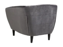 Rian Fauteuil Gris Foncé Avec Des Pieds Noirs. -Meubles Soldes Boutique fauteuil 22046405