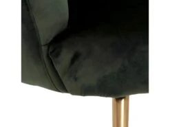 Daniella Fauteuil Lounge, Vert, Couleur Laiton. -Meubles Soldes Boutique fauteuil 22048631