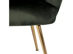 Daniella Fauteuil Lounge, Vert, Couleur Laiton. -Meubles Soldes Boutique fauteuil 22048633