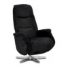 Dode Fauteuil Relax, Noir, Métal Argenté. -Meubles Soldes Boutique fauteuil 22114289