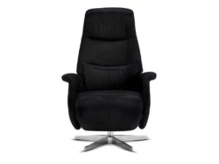 Dode Fauteuil Relax, Noir, Métal Argenté. -Meubles Soldes Boutique fauteuil 22114295
